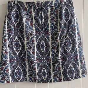 Boden paisley skirt size 8